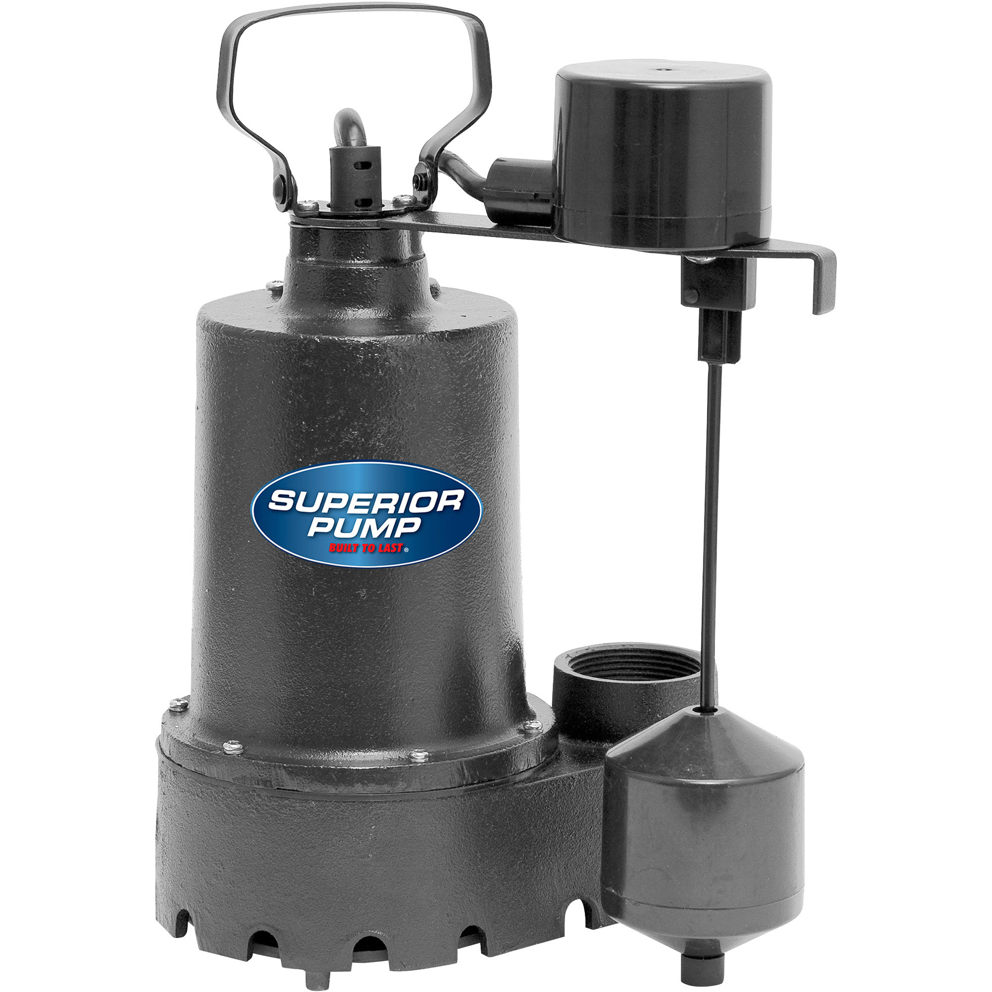 Superior Pump Cast Iron Submersible Sump Pump, 3300 GPH, 1/2 HP, Model# 92541